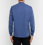 Boglioli - Grandad-Collar End-On-End Cotton Shirt - Men - Navy