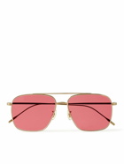 Oliver Peoples - Dresner Aviator-Style Gold-Tone Sunglasses