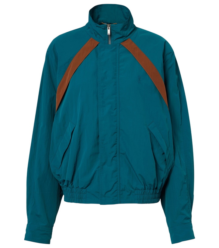 Photo: Saint Laurent Cassandre technical faille jacket
