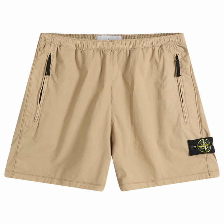 Photo: Stone Island Men's Tela Paracadute Shorts in Desert