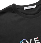 Givenchy - Logo-Embroidered Cotton-Jersey T-Shirt - Black