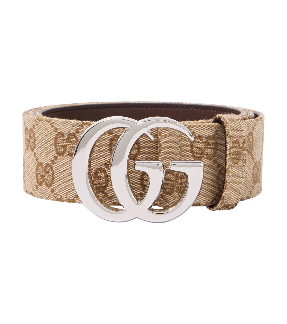 ぴ*ぃ様 GUCCI GGパターン ベルト ブラウン/ベージュ Gucci - 4cm Tan Burnished-Leather Belt - Brown Gucci