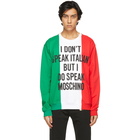 Moschino Multicolor Italian Slogan Sweatshirt