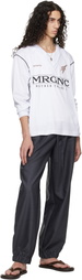 Serapis White Double V Football Jersey