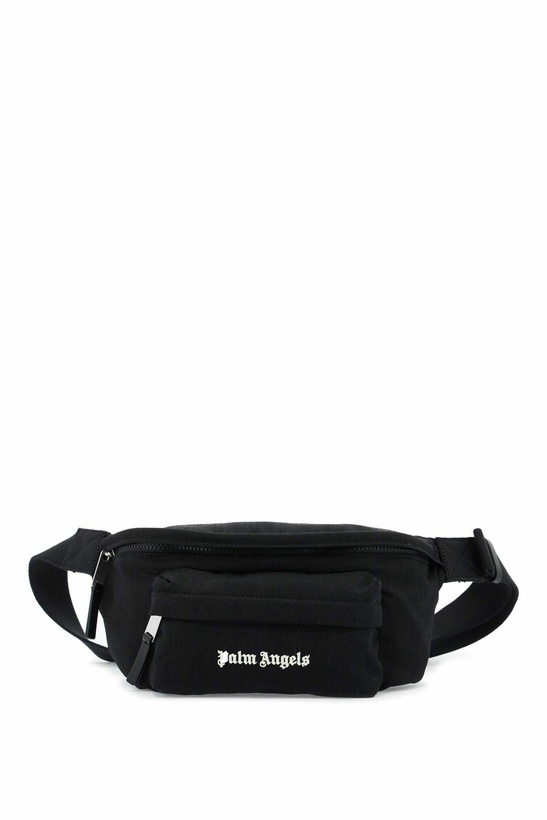 Photo: PALM ANGELS embroidered logo fanny Black