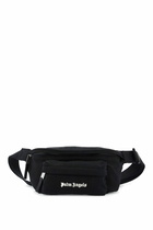PALM ANGELS embroidered logo fanny Black