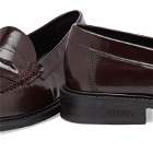 Vinnys Men's VINNY's Yardee Moccasin Loafer in Brown Polido Leather