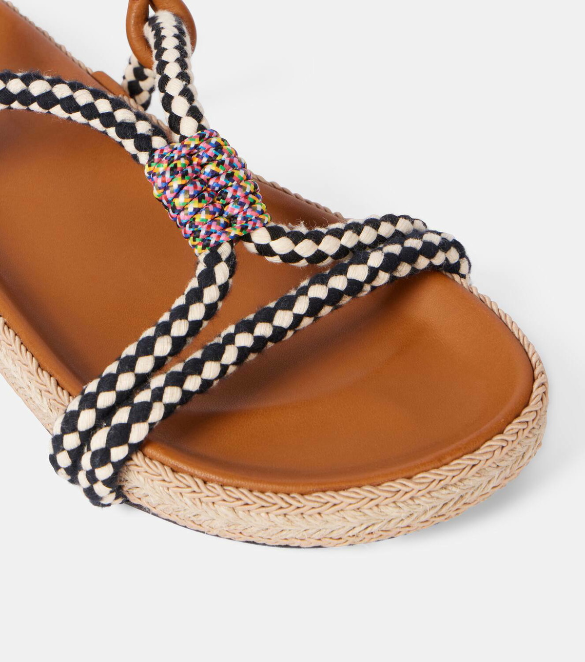 Isabel Marant Waltee leather-trimmed espadrilles