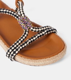 Isabel Marant Waltee leather-trimmed espadrilles