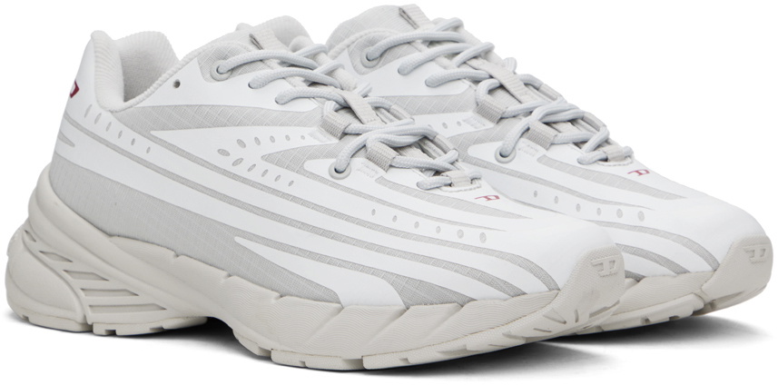 Diesel White & Gray D-Airspeed Low Sneakers Diesel