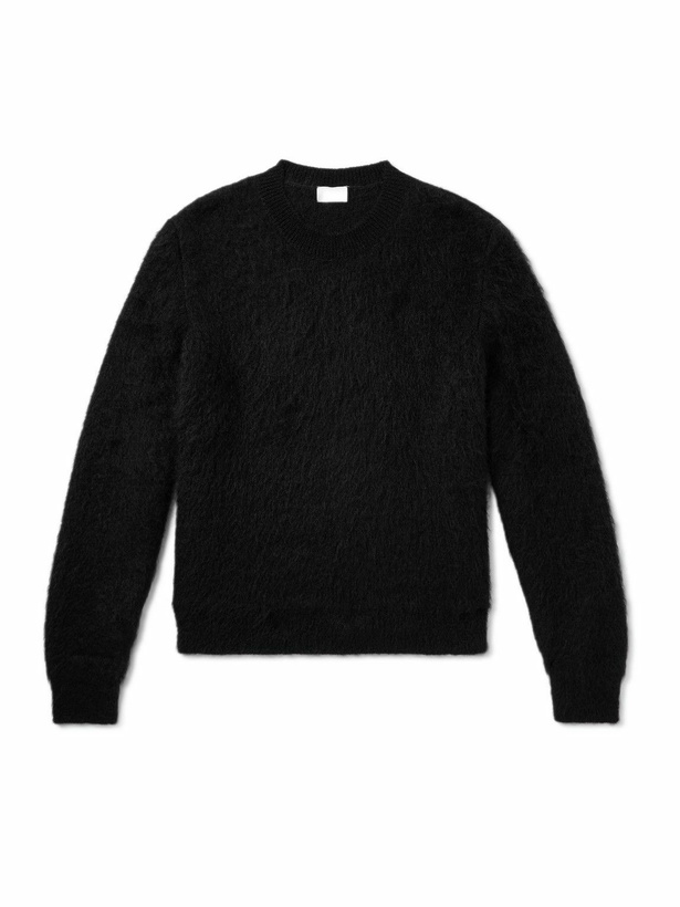 Photo: SAINT LAURENT - Slim-Fit Mohair-Blend Sweater - Black