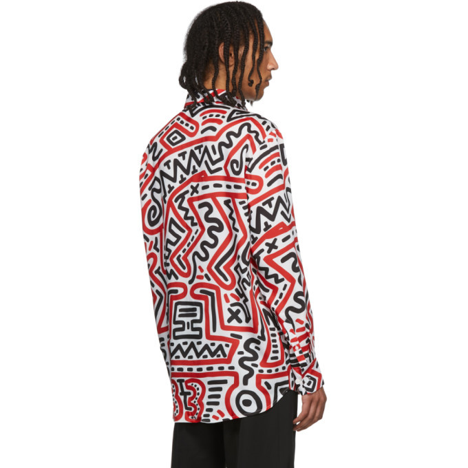 Etudes White Keith Haring Edition All-Over Print Racing Hoodie Etudes