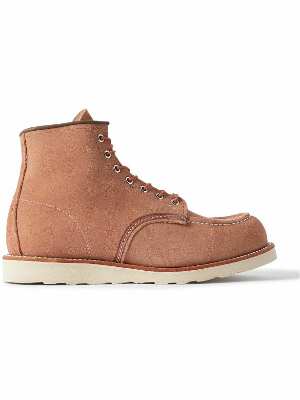 Photo: Red Wing Shoes - 8208 Classic Moc Suede Boots - Pink