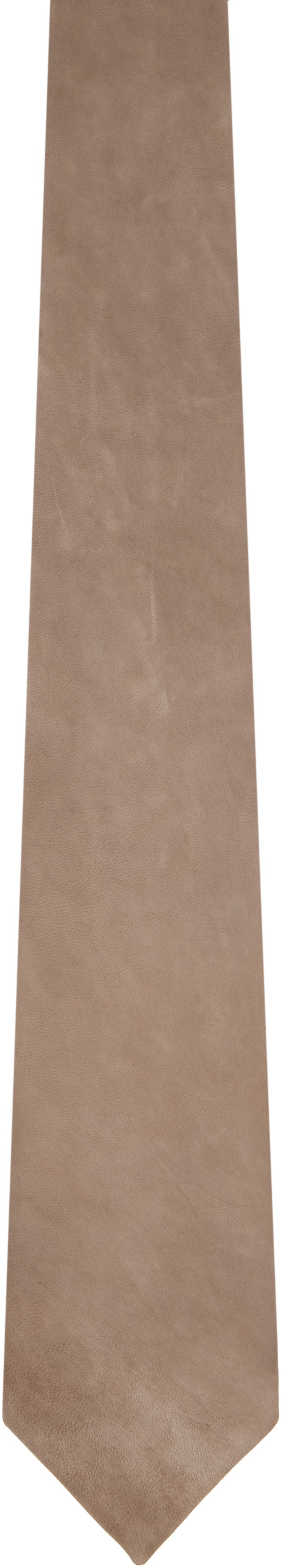 colbo Taupe Leather Tie