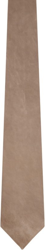 Photo: colbo Taupe Leather Tie