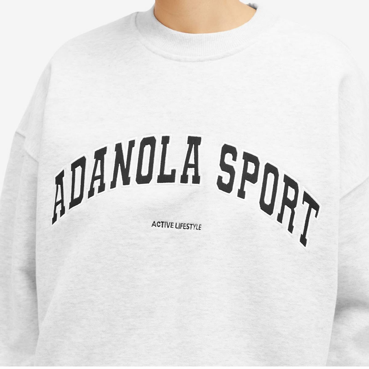 Adanola Women's AS Oversized Sweatshirt in Light Grey