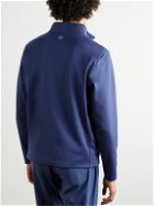 Peter Millar - Weld Elite Hybrid Quilted Shell and Stretch-Jersey Half-Zip Golf Jacket - Blue
