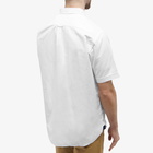 Beams Plus Men's BD Popover Short Sleeve Oxford Shirt in White