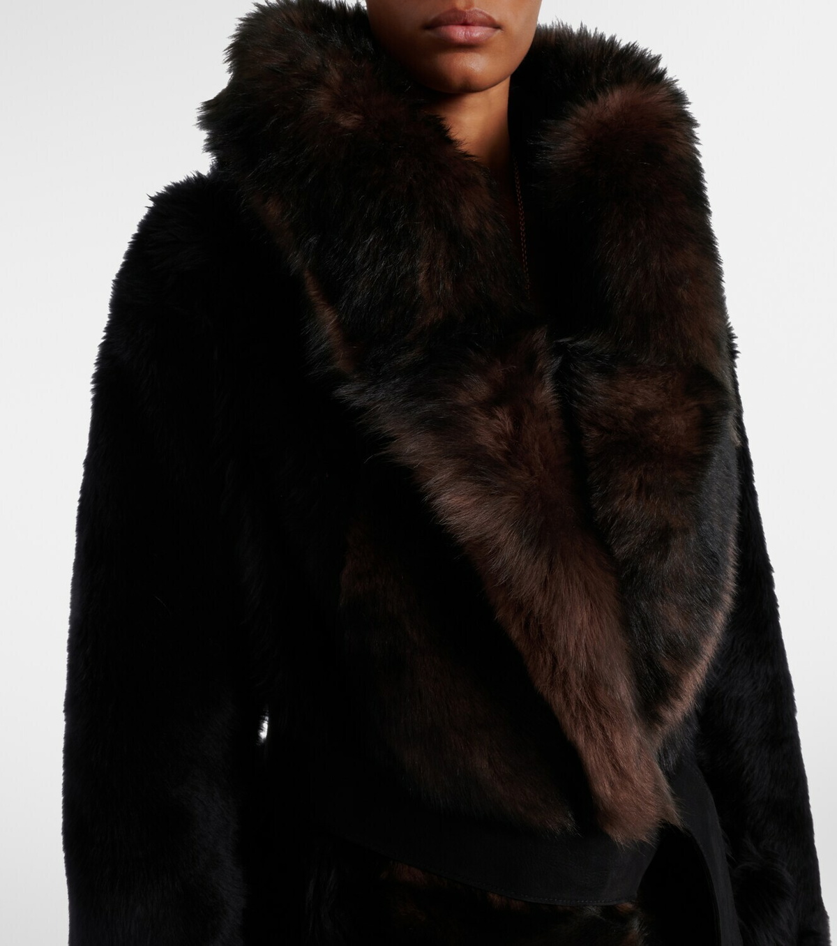 Altuzarra Geoff shearling wrap coat