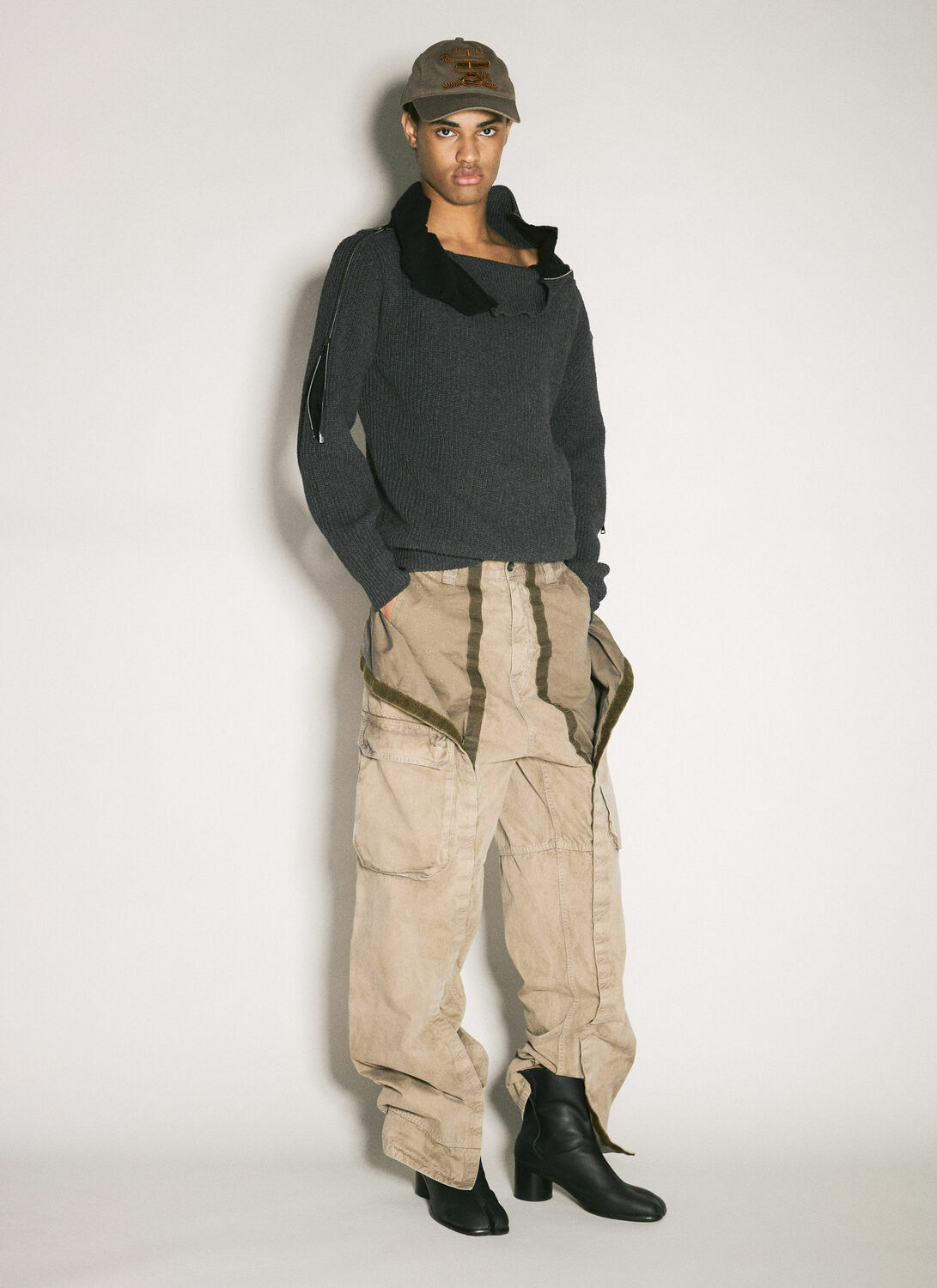 Y/Project Zip-Insert Knit Sweater