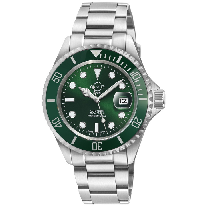 Photo: GV2 by Gevril Liguria Automatic Green Dial Mens Watch 42146