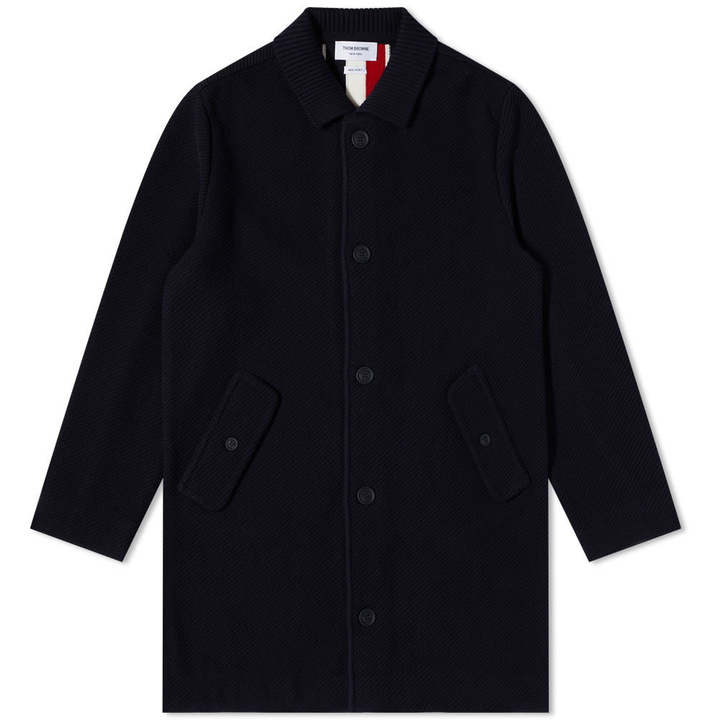 Photo: Thom Browne Classic Coat With Rib Back Stripe