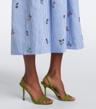 Markarian Nara sequined gingham cotton midi dress