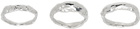 Vasiliki Silver Mycena Ring Set