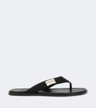 Givenchy Logo grosgrain thong sandals