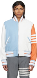 Thom Browne Multicolor Paneled Leather jacket