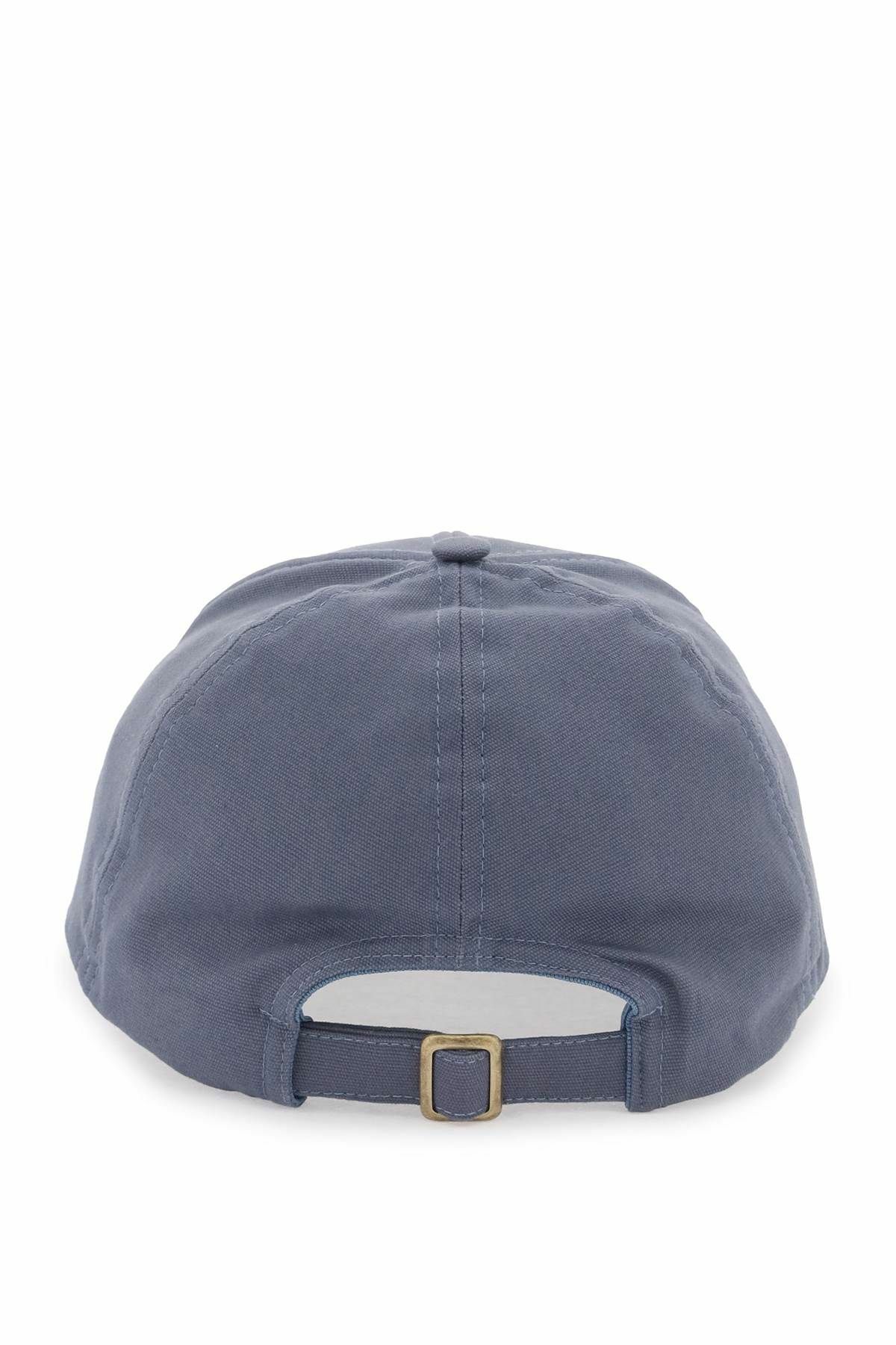 VIVIENNE WESTWOOD uni colour baseball cap with orb embroidery Blue