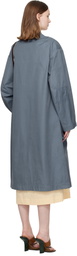 Dries Van Noten Blue Cotton Coat