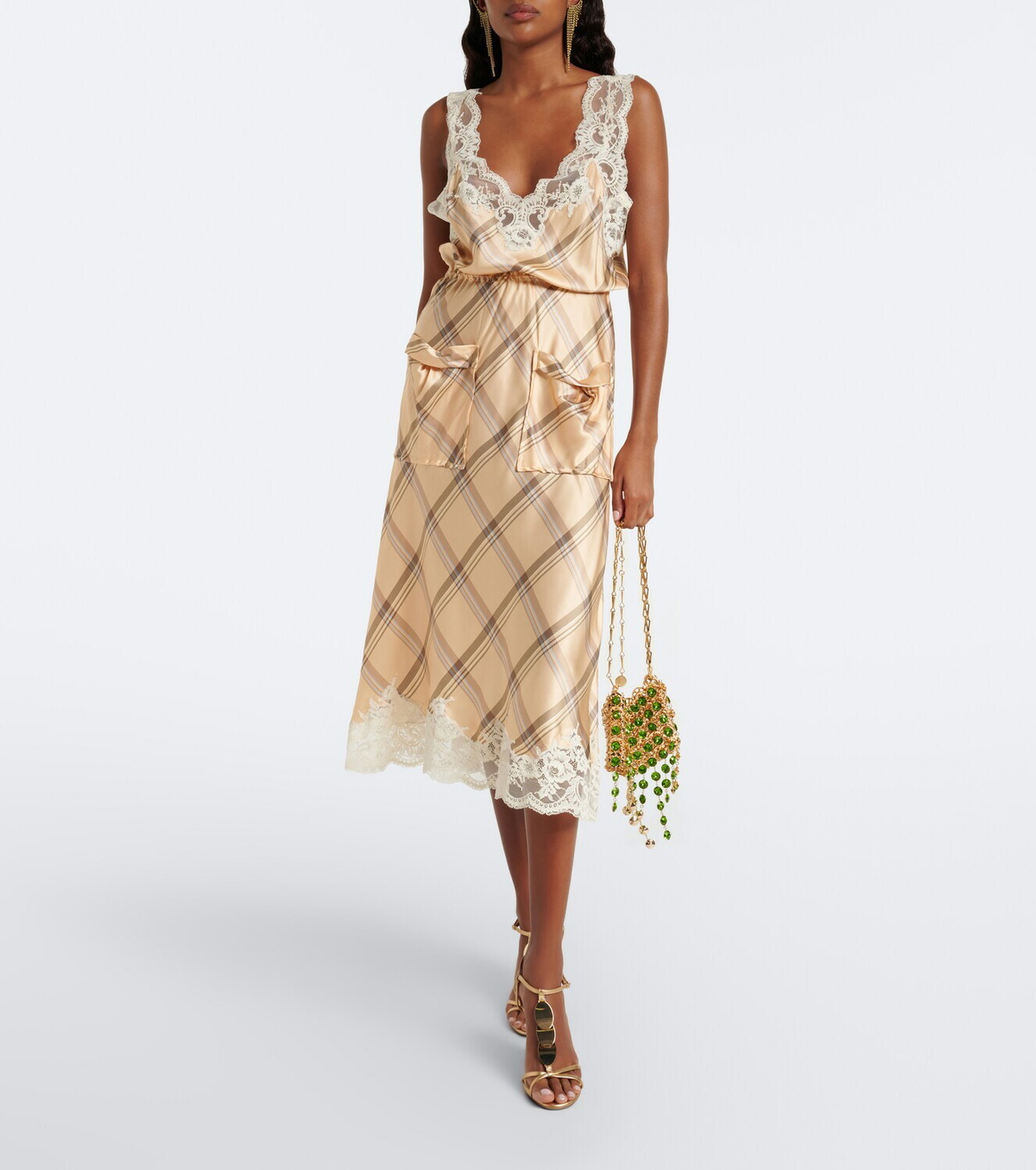 Rabanne 1969 Nano embellished top-handle bag