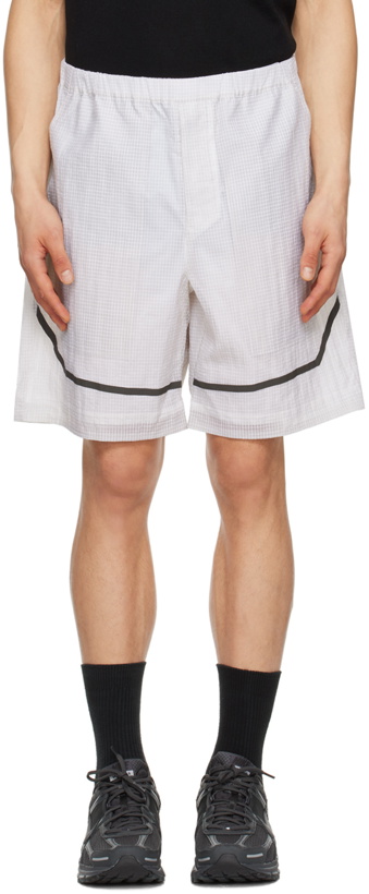 Photo: Norse Projects ARKTISK Off-White Taped Seam Shorts