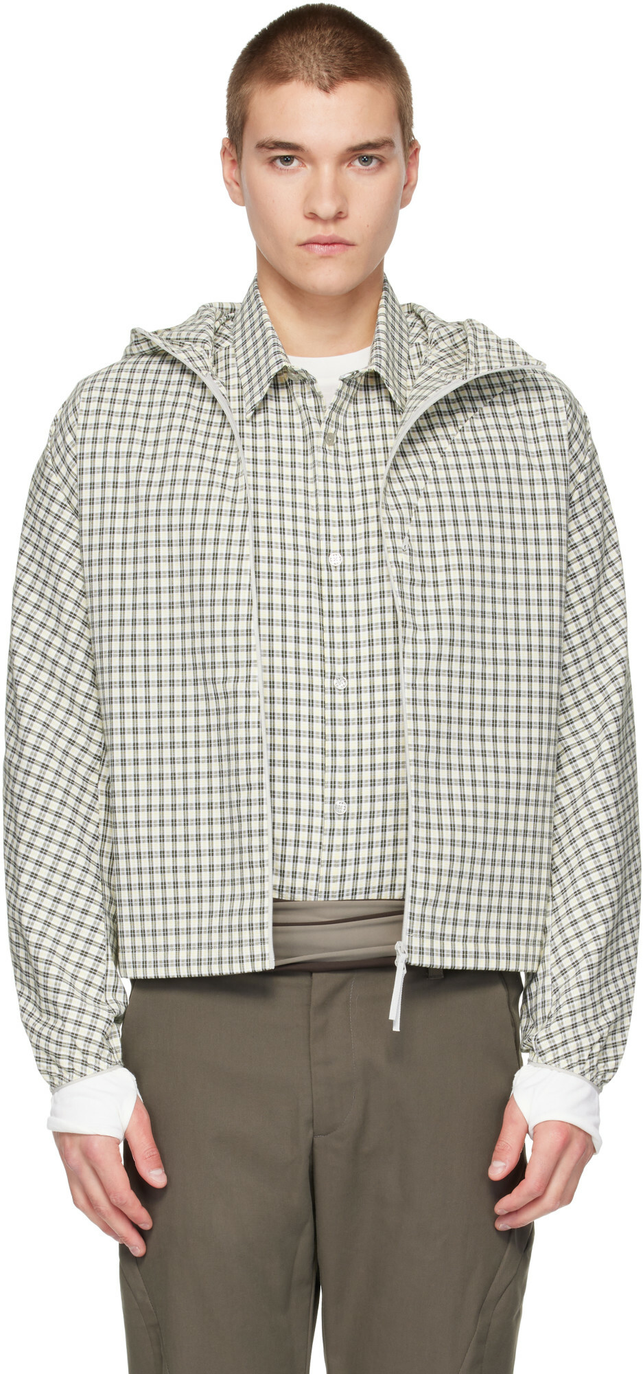 POST ARCHIVE FACTION (PAF) Yellow & Green Runner Jacket