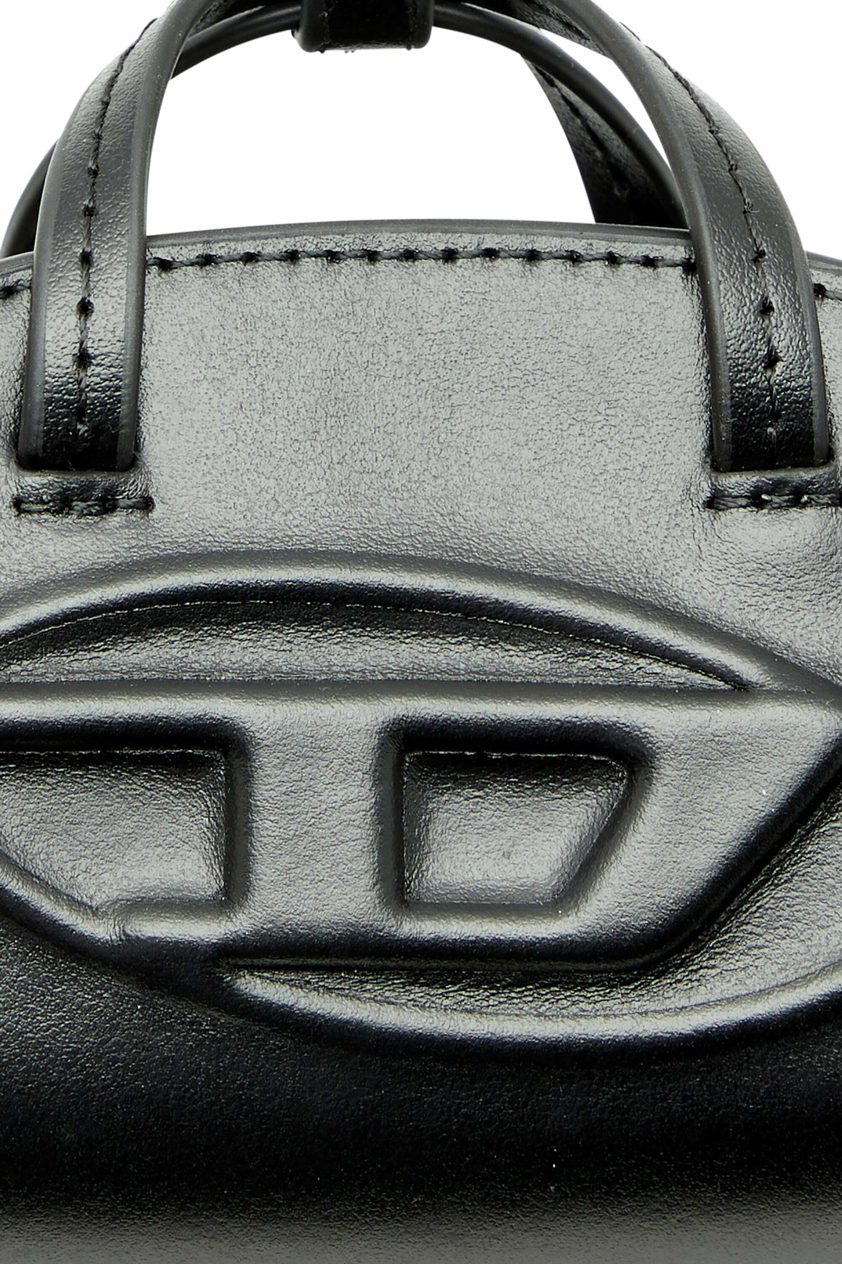 Diesel Miniature bag charm in leather - Charms and Keyrings Womens in Black