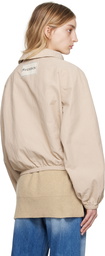 JW Anderson Beige Asymmetric Jacket