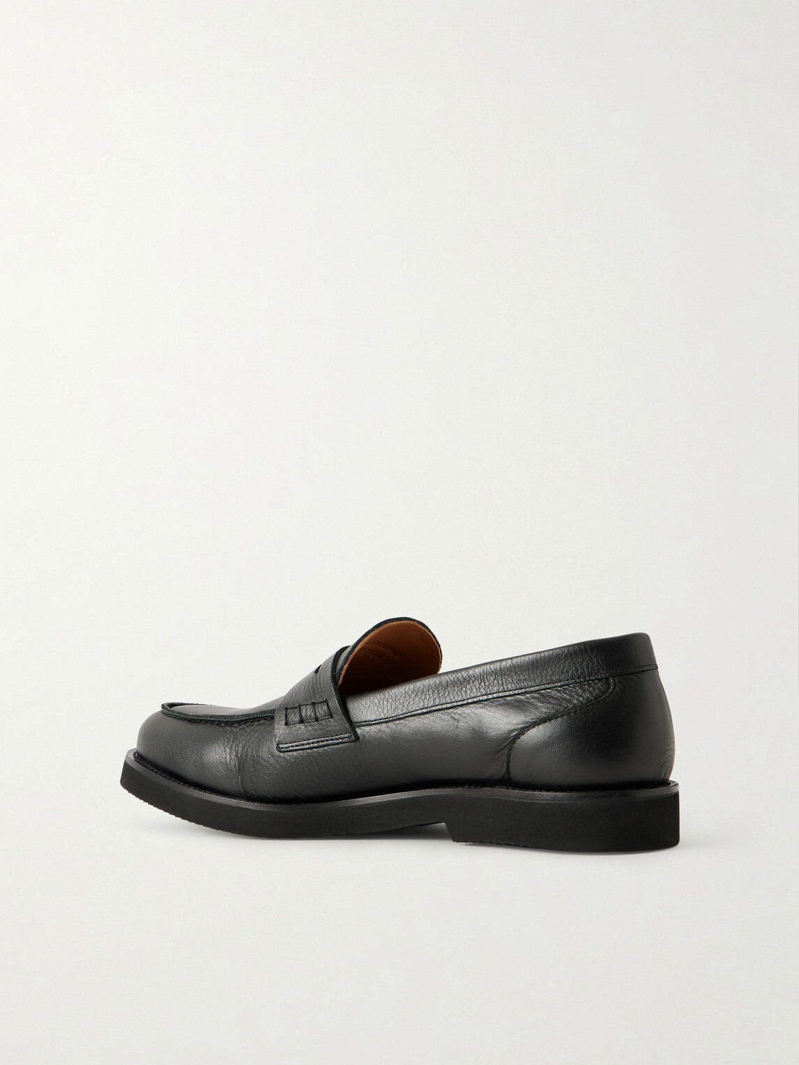 Mr P. - College Leather Penny Loafers - Black