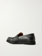 Mr P. - College Leather Penny Loafers - Black