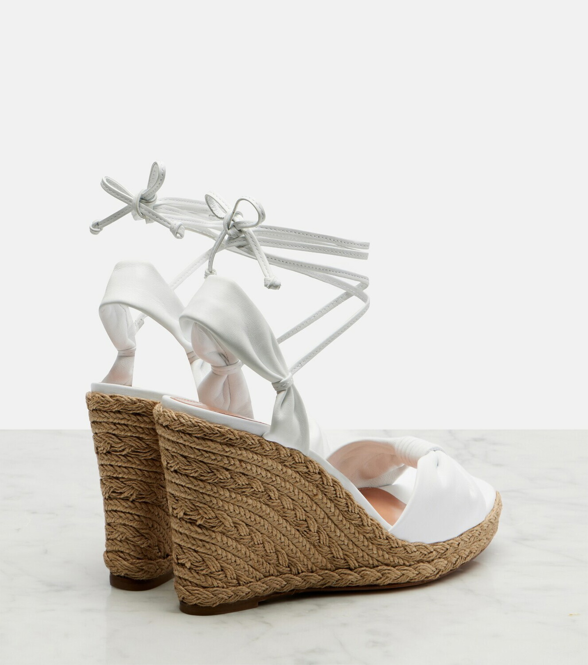 Aquazzura Carina leather espadrille wedges