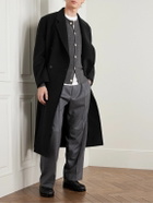 Auralee - Oversized Double-Breasted Super 160s Wool Coat - Black