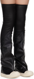 Rick Owens Black Flared Boots