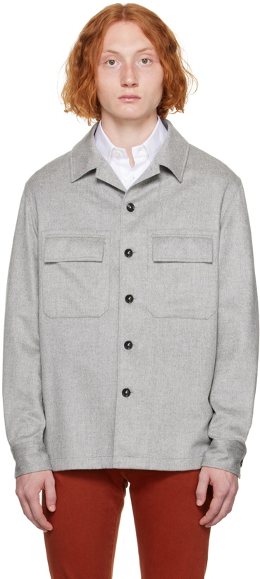 Photo: ZEGNA Gray Relaxed Shirt