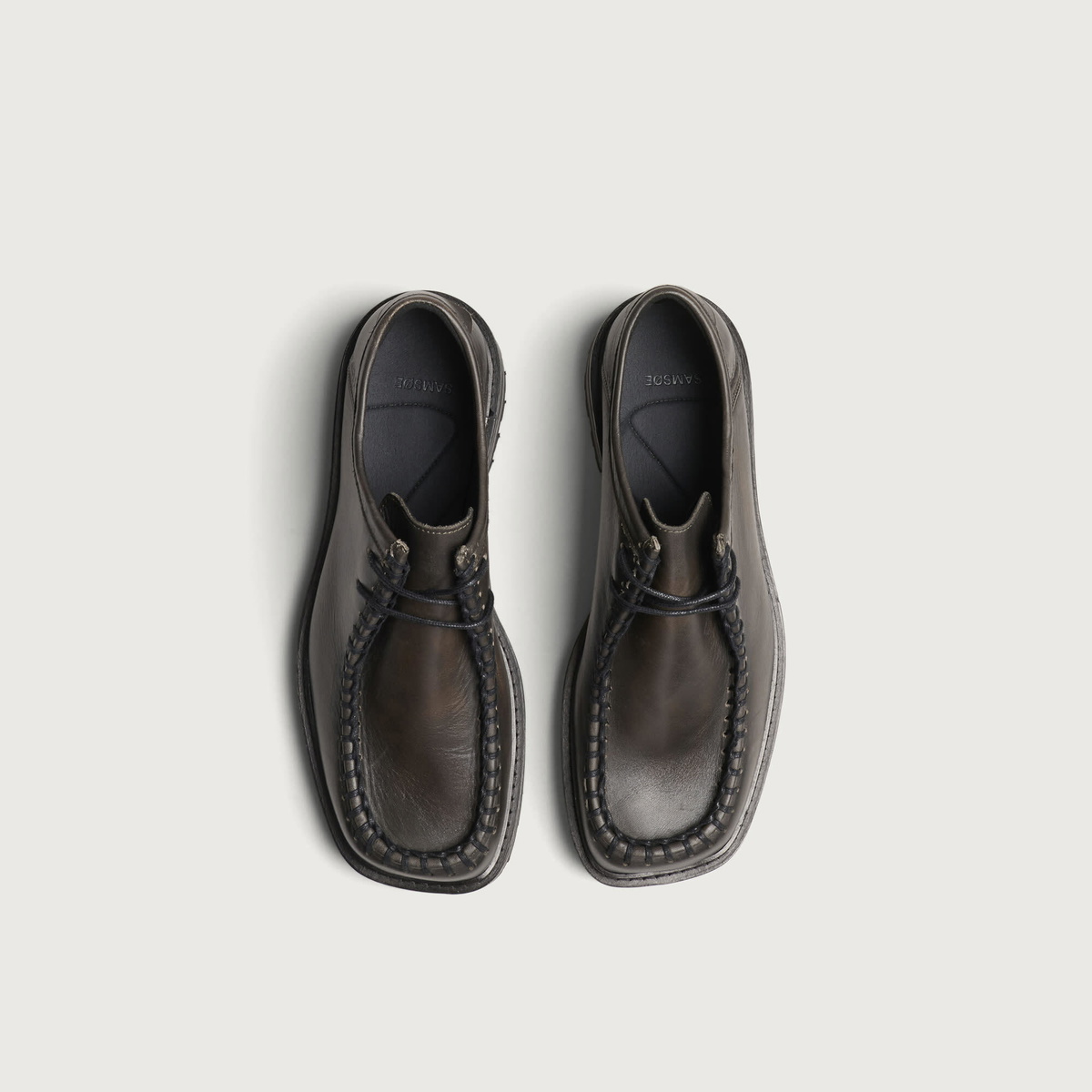 END. x Samsøe Samsøe Men's Sadundee Derby in Black Olive