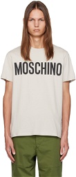 Moschino Gray Crewneck T-Shirt