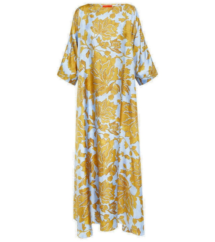 Photo: La DoubleJ Muumuu printed silk twill maxi dress