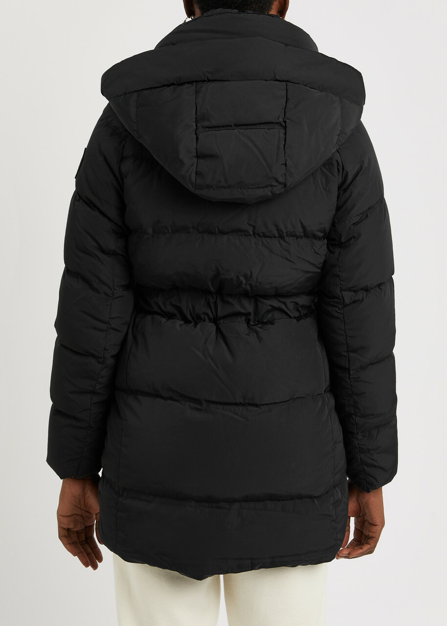 Canada Goose Marlow Belted Quilted Shell Coat Black