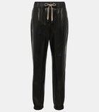 Brunello Cucinelli Mid-rise leather pants