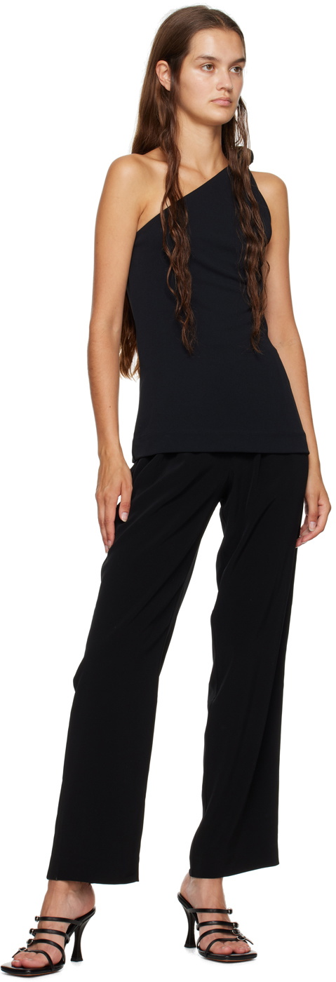 CO Black Elasticized Trousers Coach