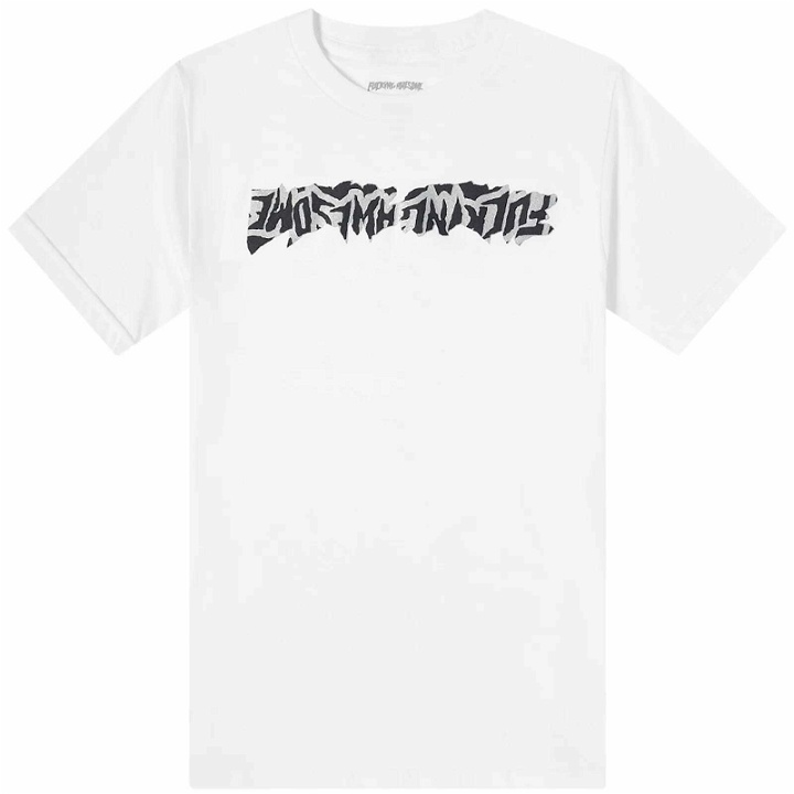 Photo: Fucking Awesome Men's Cut Out Logo T-Shirt in White